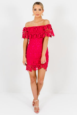 Hot Pink Cute and Comfortable Boutique Mini Dresses for Women