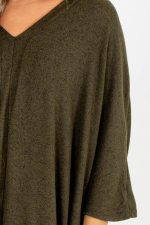 Women's Green Soft Material Boutique Top