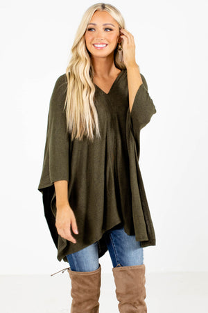 Women's Green Fall and Winter Boutique Clothing