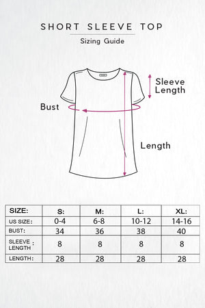 Short Sleeve Top Sizing Guide