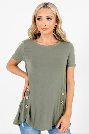 Button Accent Green Top