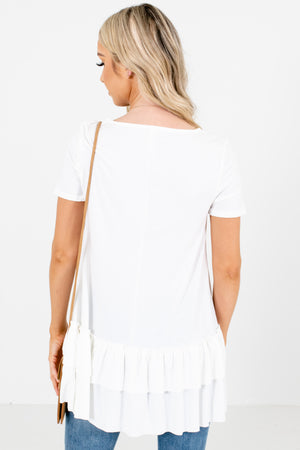 Women's White Spring and Summertime Boutique Clothing