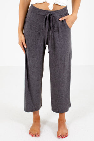Gray Cute and Comfortable Boutique Pants for Women