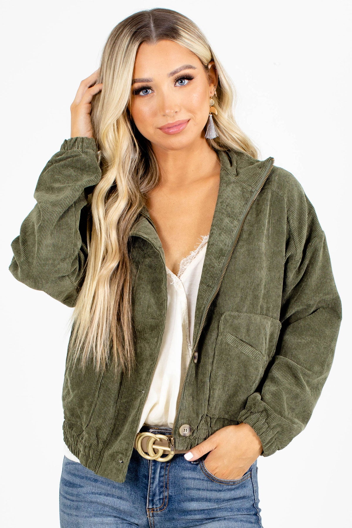 White Cute and Comfortable Boutique Jackets for Women