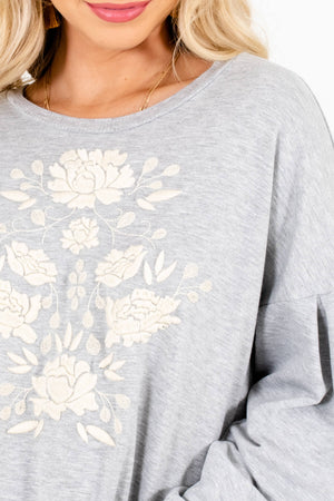 Heather Gray Affordable Online Boutique Clothing for Women