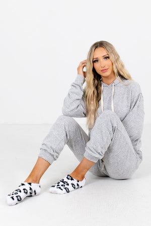 Women's White Cozy and Warm Boutique Socks