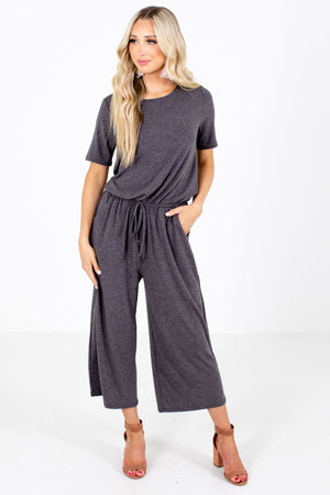 Gray Casual Everyday Boutique Jumpsuits for Women