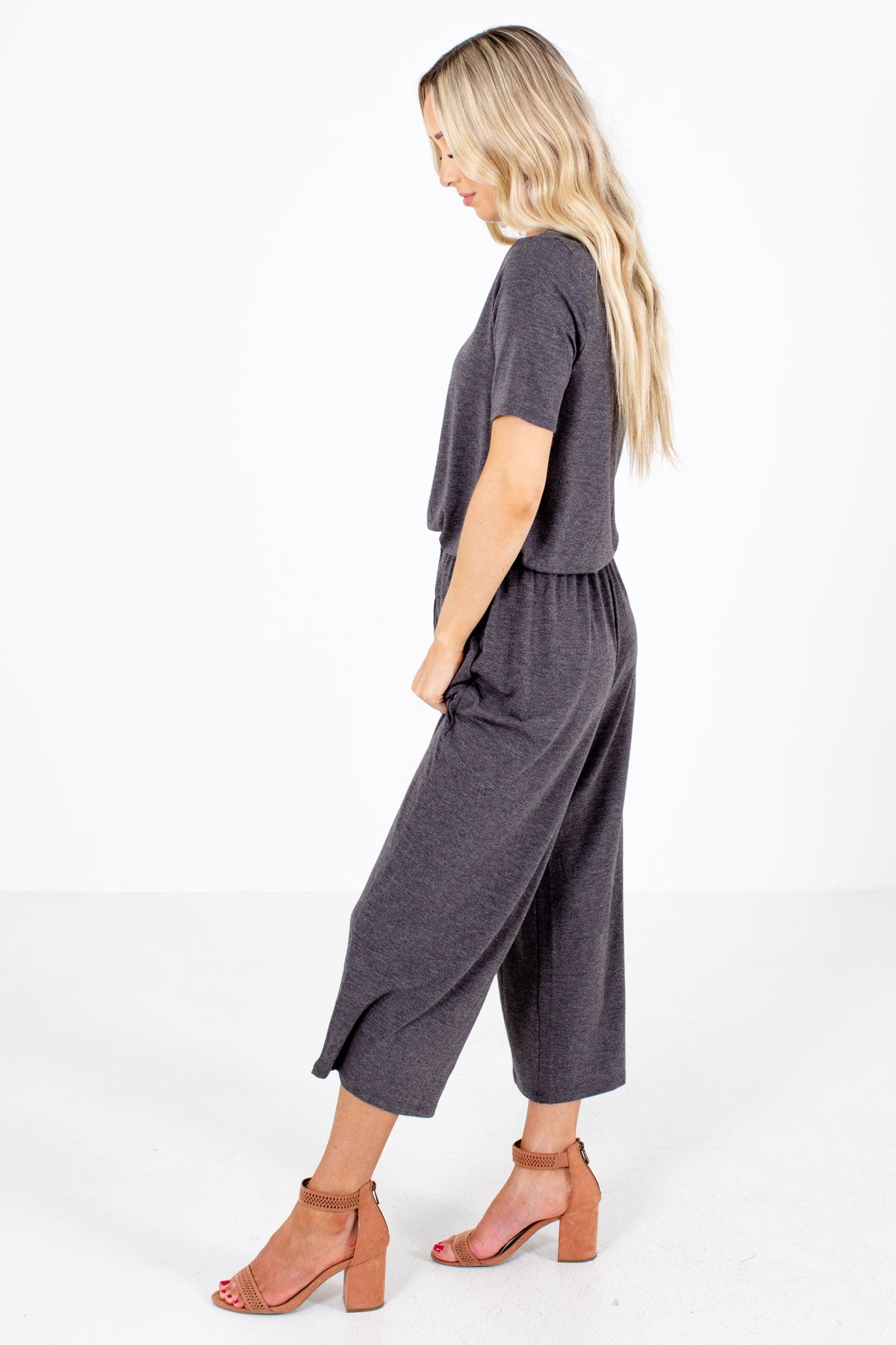 Gray High-Quality Boutique Jumpsuits for Women