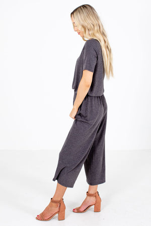 Gray High-Quality Boutique Jumpsuits for Women