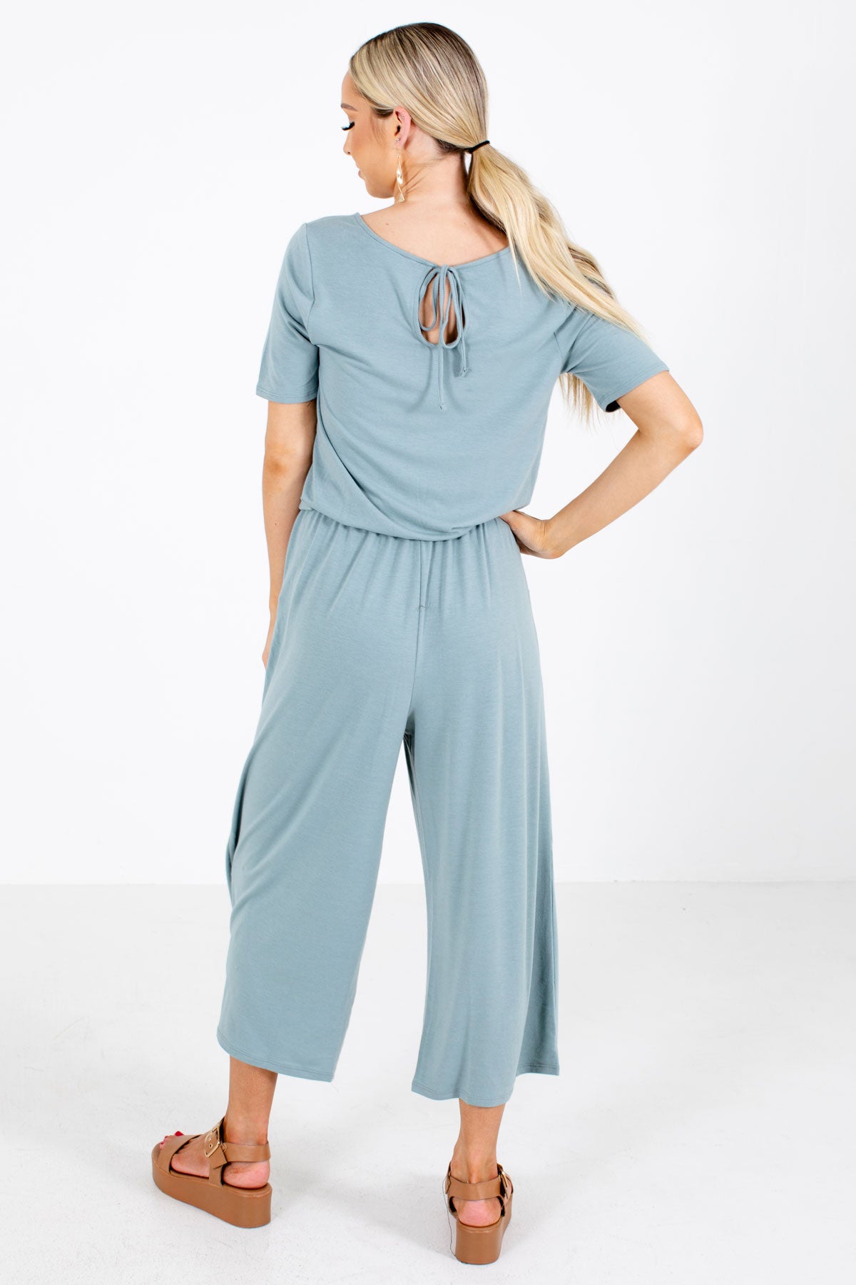 Women's Green Boutique Jumpsuit with Pockets