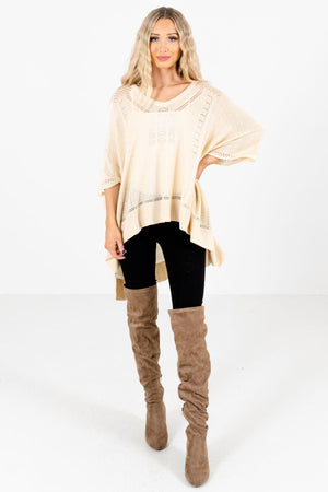 Women’s Cream Fall and Winter Boutique Clothing
