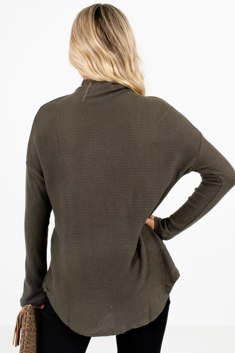 Just My Type Dark Olive Sweater | Boutique Sweaters for Women - Bella ...