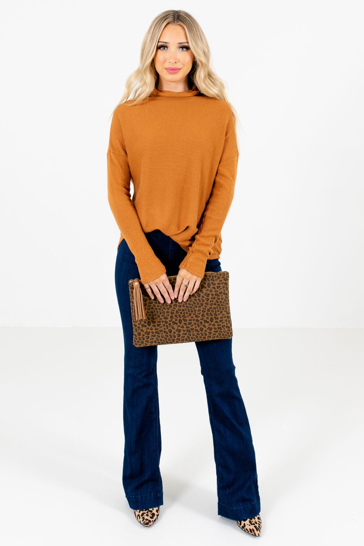 Women’s Tawny Orange Fall and Winter Boutique Clothing