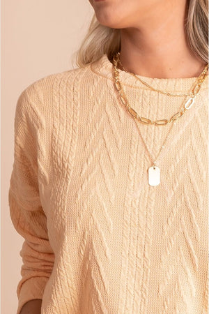 women's boutique textured pullover sweater