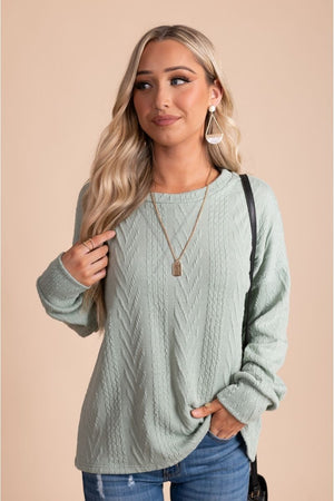 women's boutique textured pullover sweater