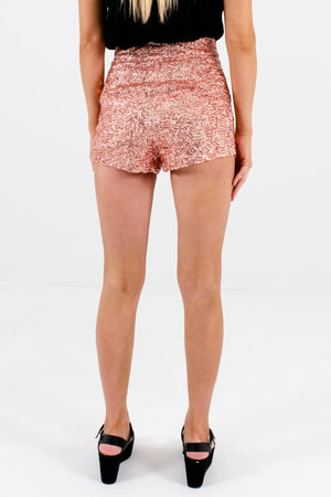 Pink Sequin Short Shorts Affordable Online Boutique Party Outfits
