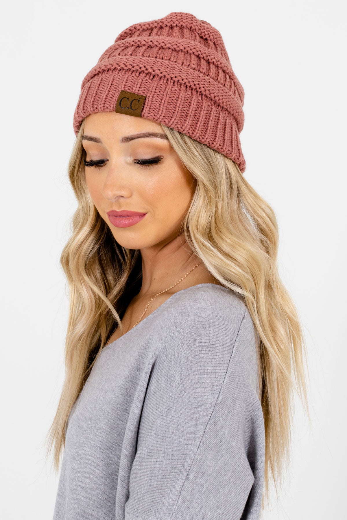 Pink Cute and Comfortable Boutique Beanies for Women