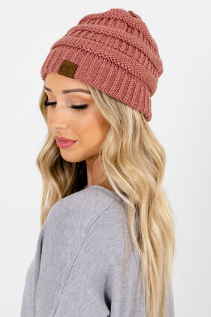 Women’s Pink Warm and Cozy Boutique Beanies