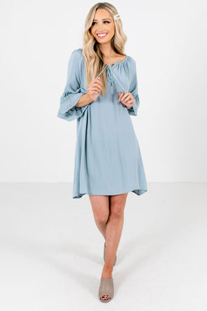 Women's Blue Spring and Summertime Boutique Mini Dress