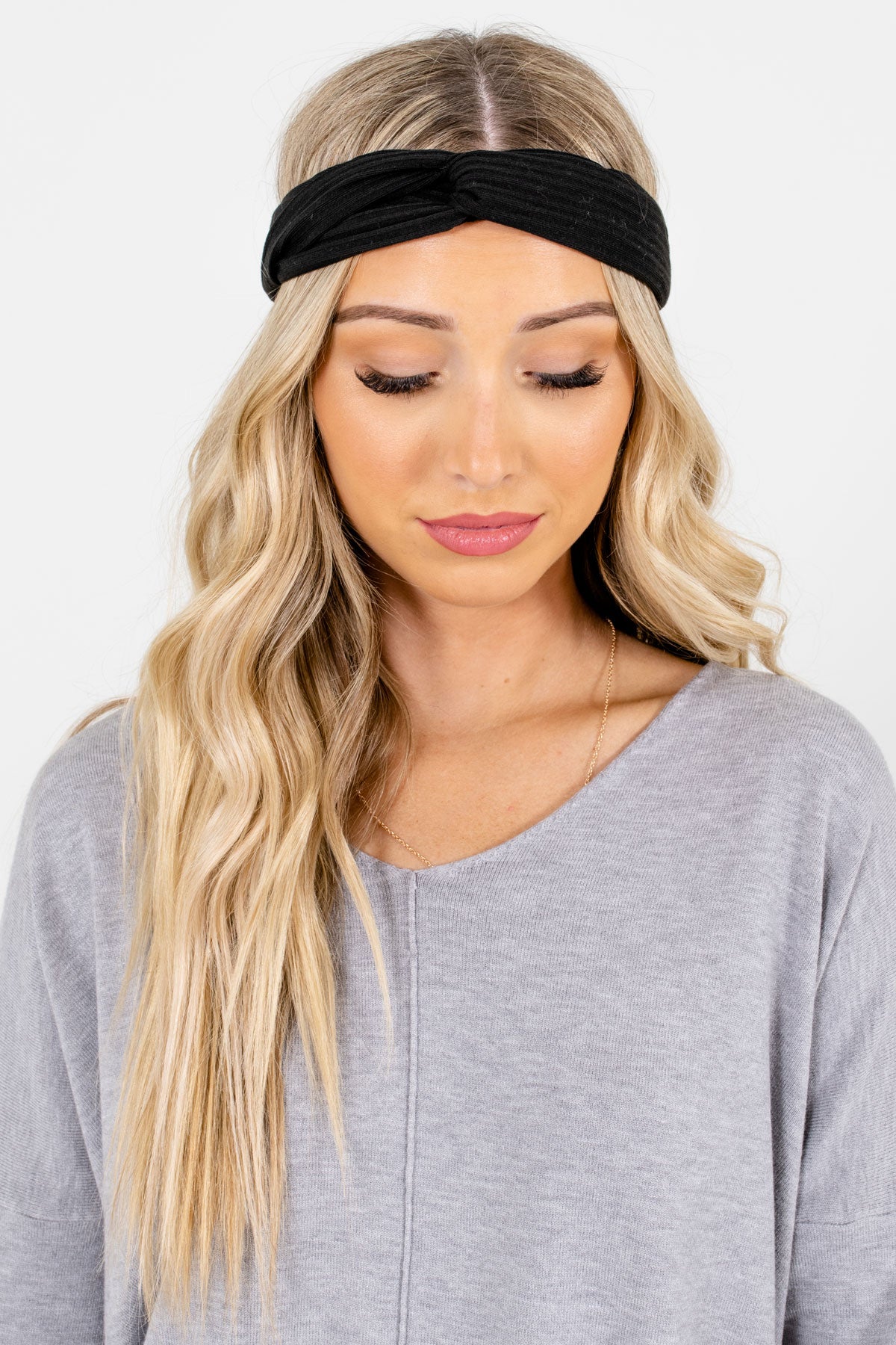 Black Back Elastic Boutique Headbands for Women