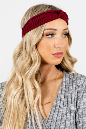 Women’s Burgundy Fall and Winter Boutique Clothing