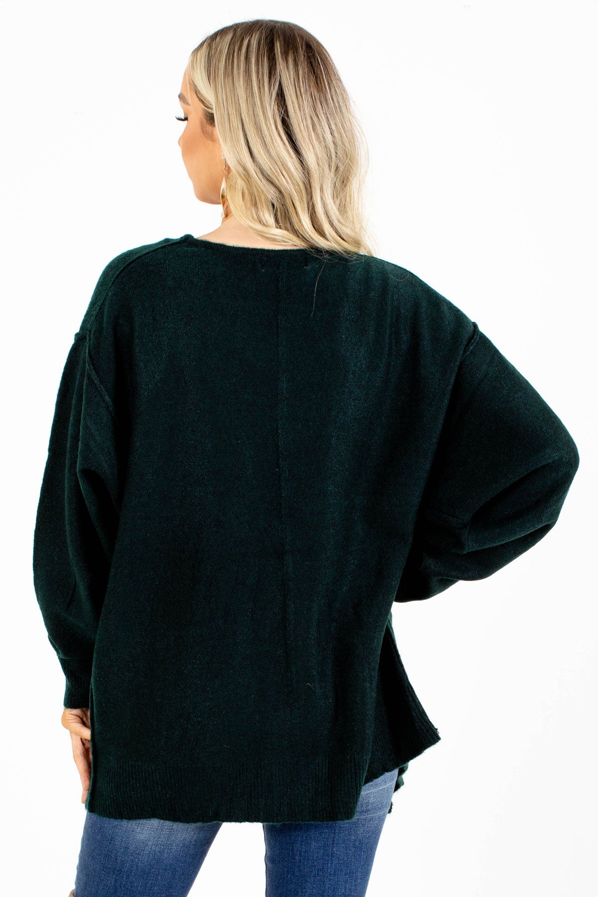 Cozy and Warm Green Cardigan for Women