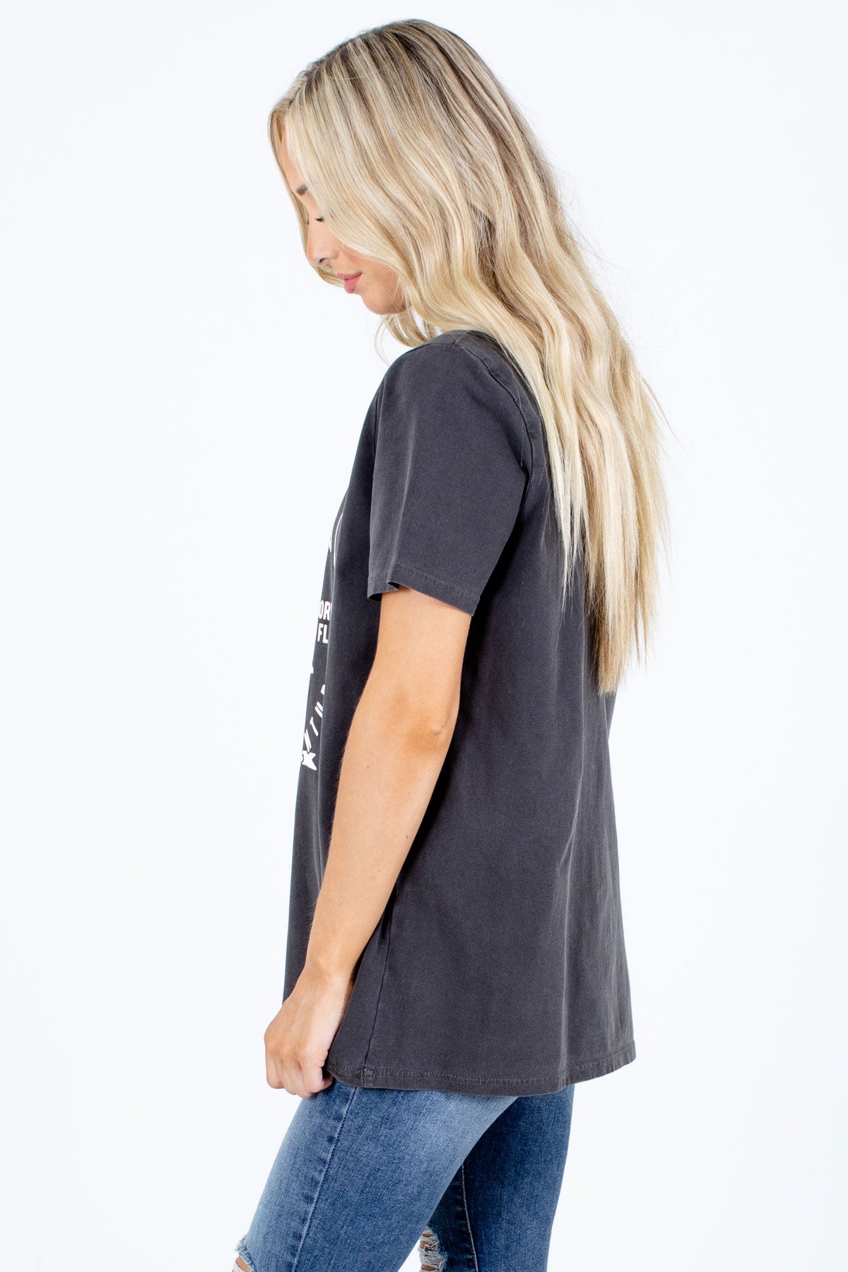 Gray Eagle Graphic Boutique Tees for Women