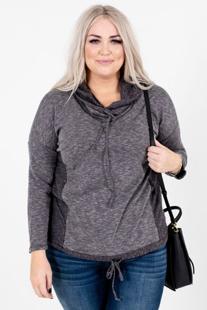 Women’s Gray Casual Everyday Boutique Hoodies