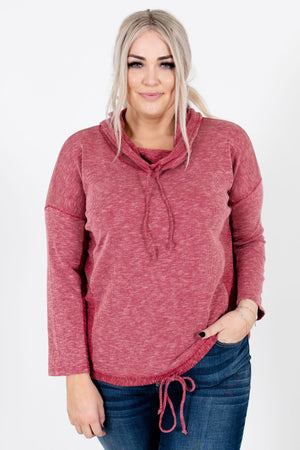 Red Cute and Comfortable Boutique Hoodies for Women