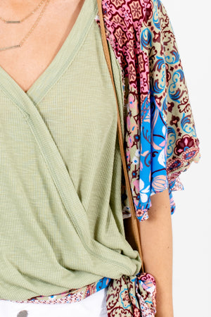 Green Cute and Comfortable Boutique Tops for Women