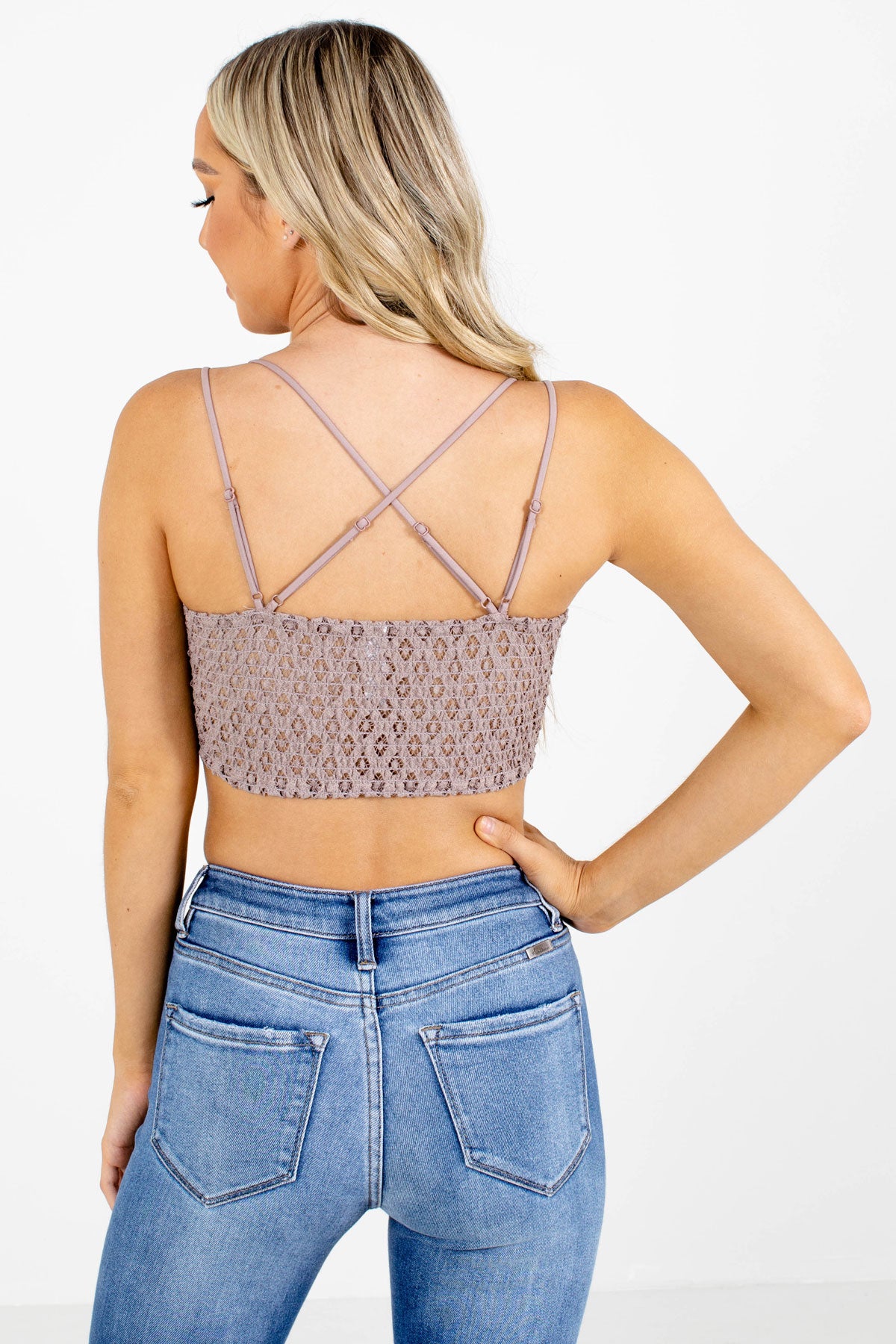 Like Magic Lace Bralette with Smocked Back