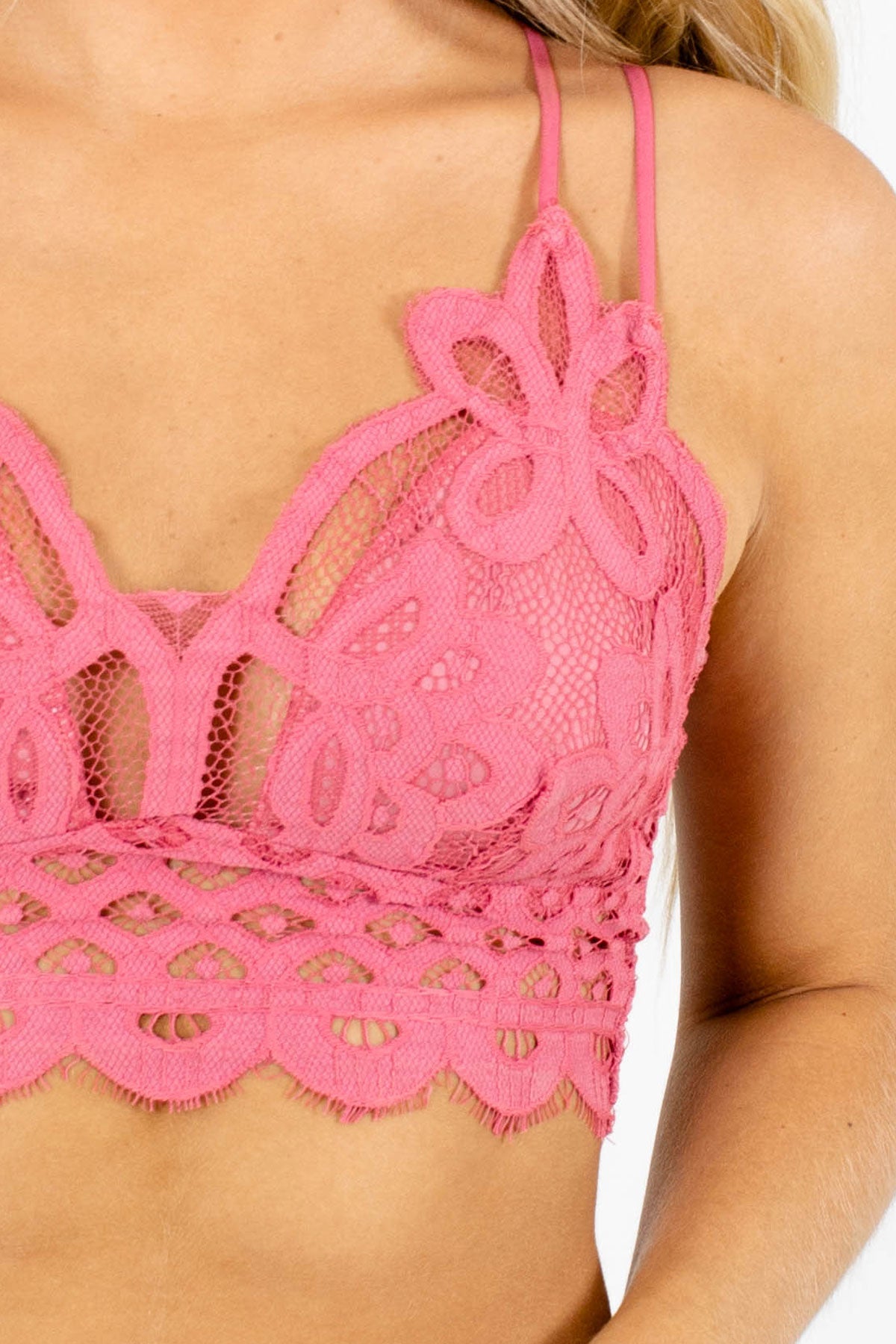 Stunning Victoria's Secret High Neck Lace Bralette in XL