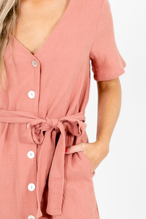 Pink Cute and Comfortable Boutique Midi Dresses for Women