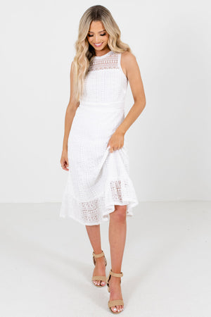 Women's White Spring and Summertime Boutique Clothing