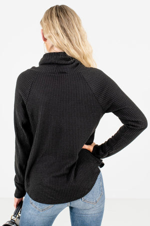 Women’s Black Cowl Neckline Boutique Sweaters