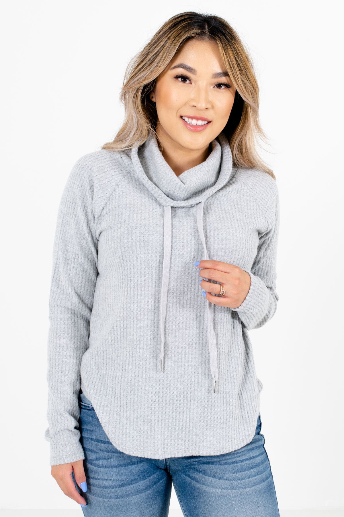 Women’s Gray Warm and Cozy Boutique Sweater