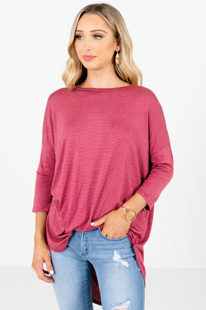Red Cute and Comfortable Boutique Tops for Women