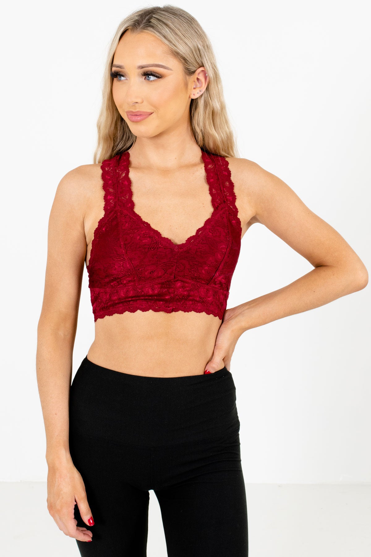 Lover Red Lace Bralette Boutique Bralettes For Women Bella Ella Boutique 8096