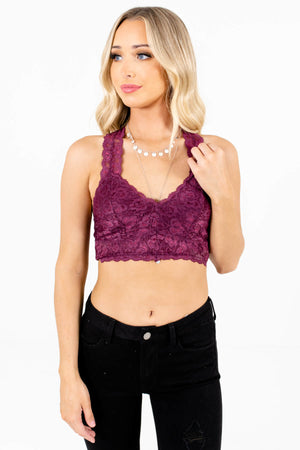 Purple Cute and Comfortable Boutique Bralettes for Women
