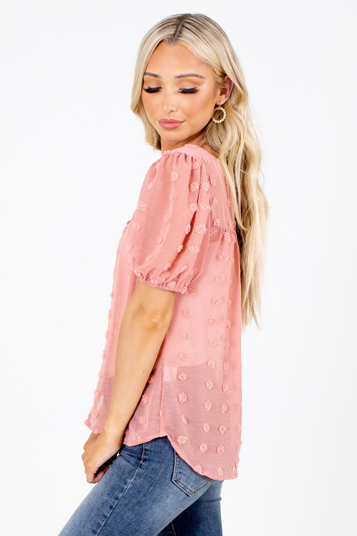 Boutique Blouse for Women in Pink