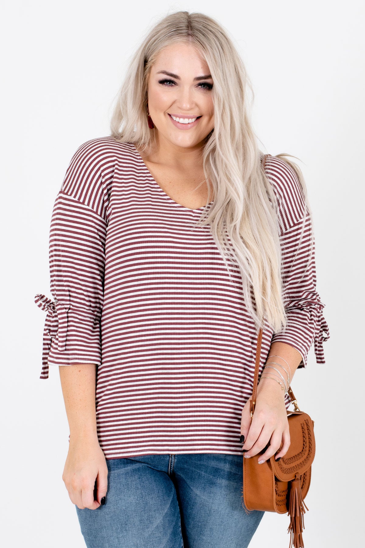 Women's Mauve Casual Everyday Boutique Tops
