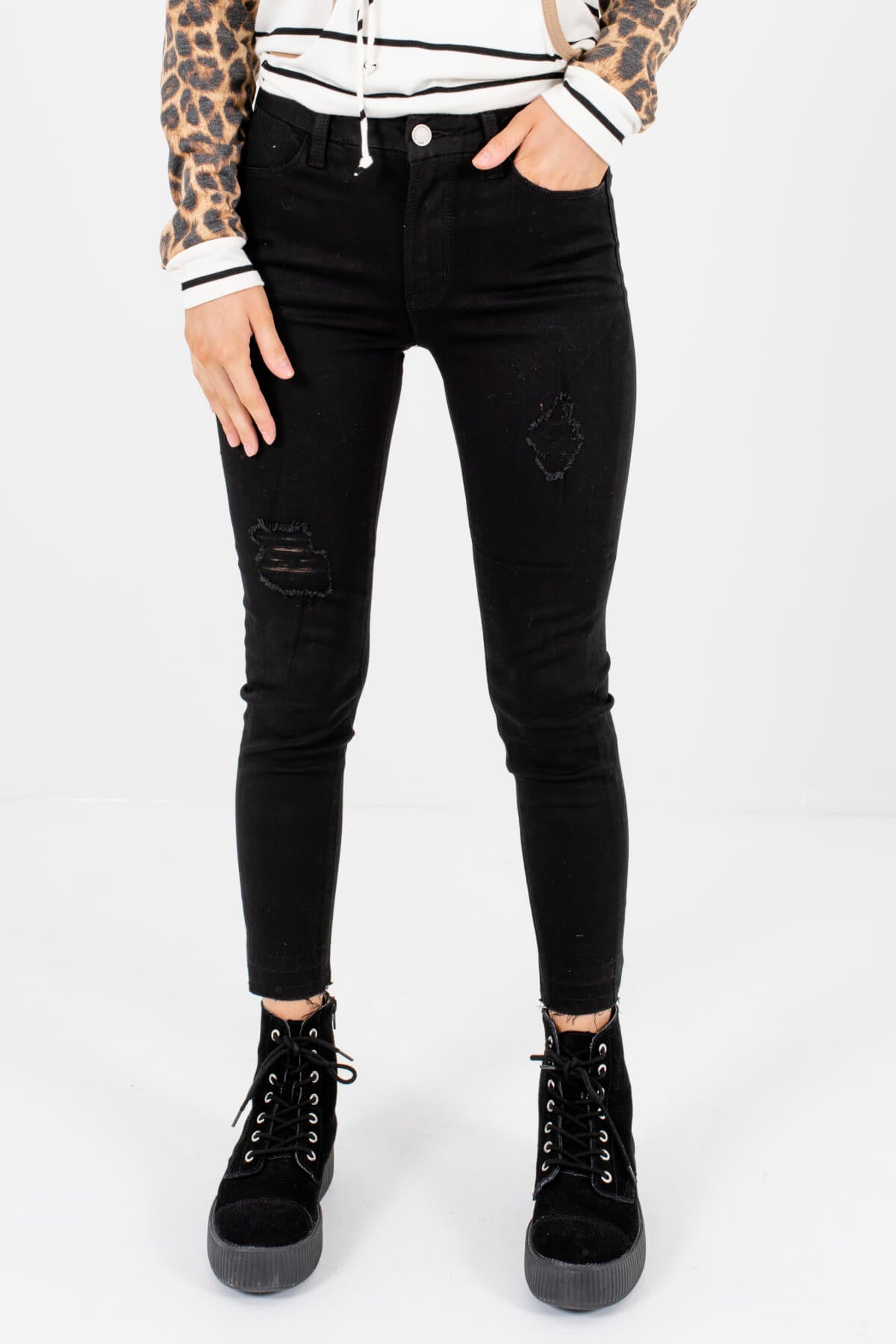 Black Skinny Style Boutique Jeans for Women