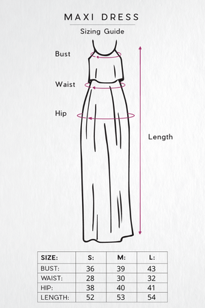 Maxi Dress Sizing Guide
