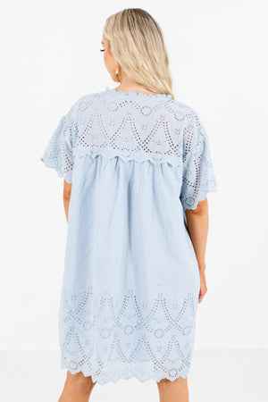 Women's Blue Cute and Comfortable Boutique Mini Dress