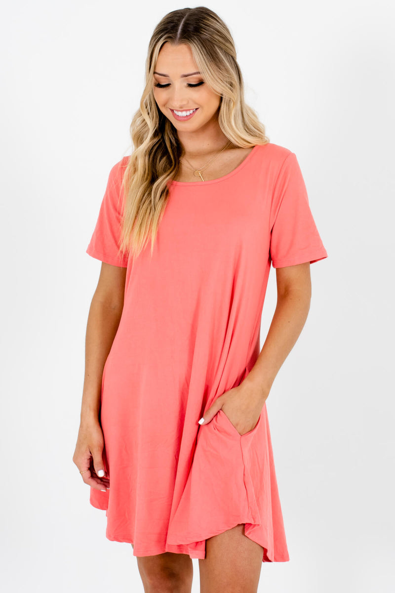 Must-Have Coral Mini Dress