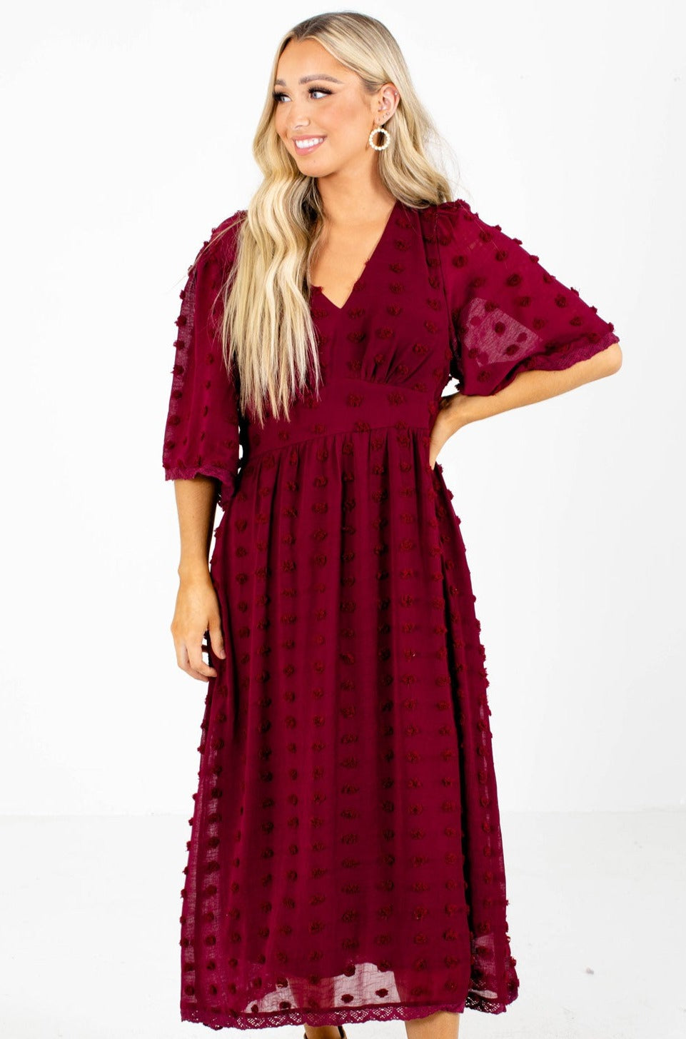 Maroon Affordable Online Boutique Clothing For Women