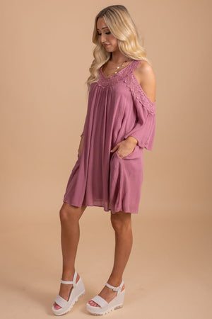 Pink Fully Lined Boutique Mini Dresses for Women