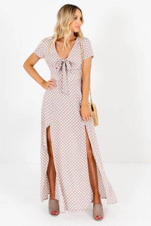 Women's Taupe Brown Spring and Summertime Boutique Clothing