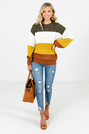 Women’s Mustard Yellow Fall and Winter Boutique Clothing