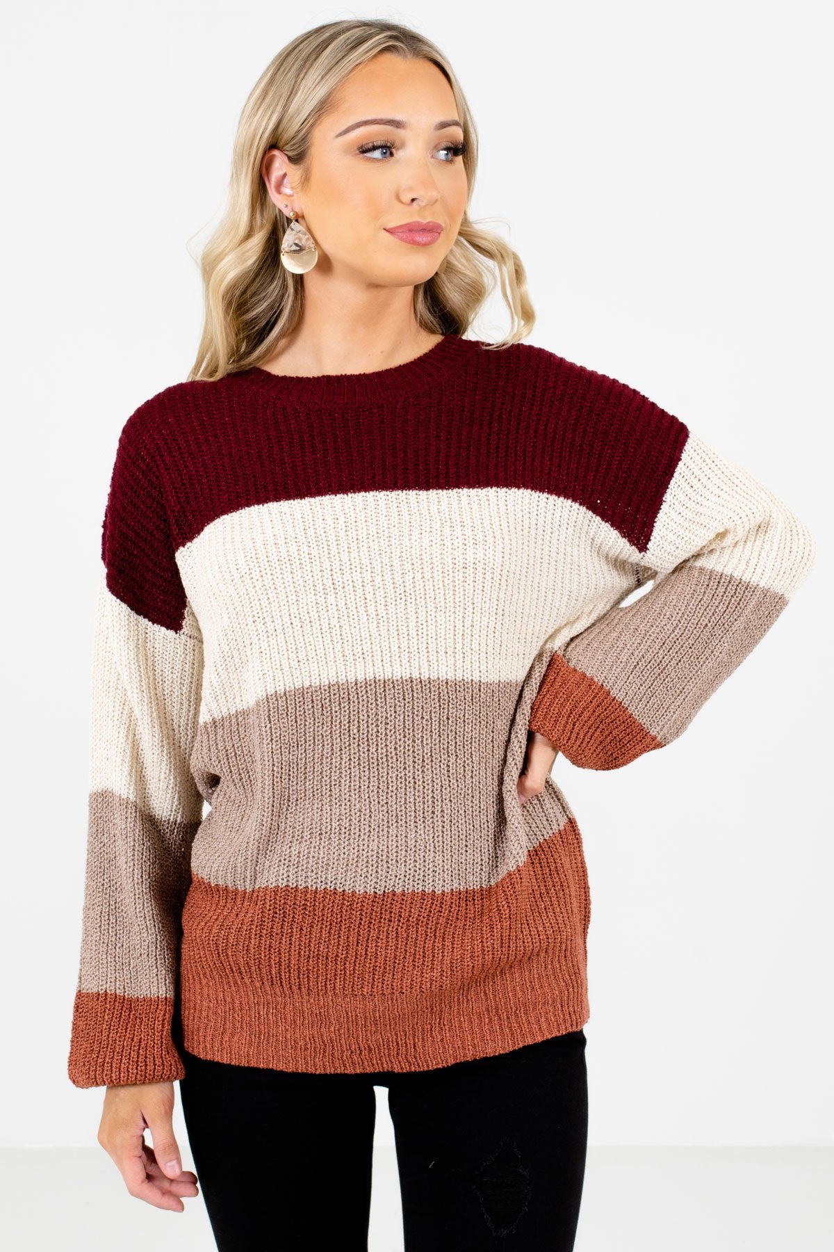 Women’s Taupe Brown Warm and Cozy Boutique Clothing